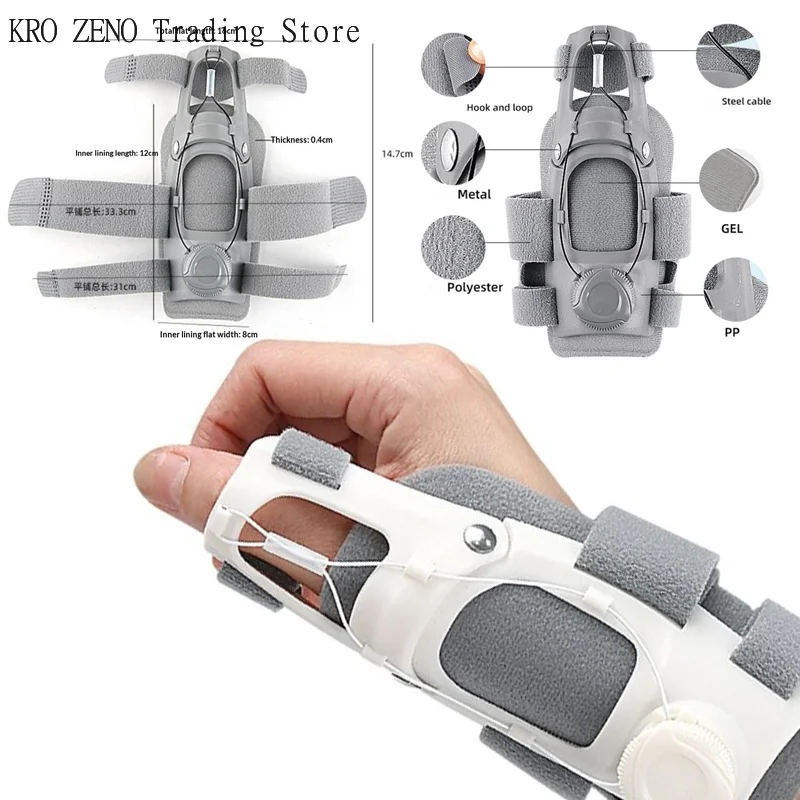 Soporte de Muñeca y Pulgar con Perilla Ajustable para Artritis, Transpirable, Protector de Dedos Ajustable, Compatible con Mano Derecha e Izquierda