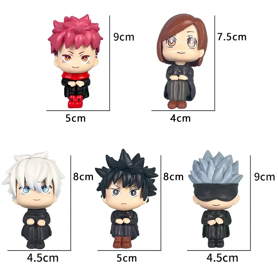 Anime Jujutsu Kaisen Figurine Satoru Gojo Geto Suguru Action Figures Collezione di modelli in PVC Giocattoli Ornamento da scrivania Regali