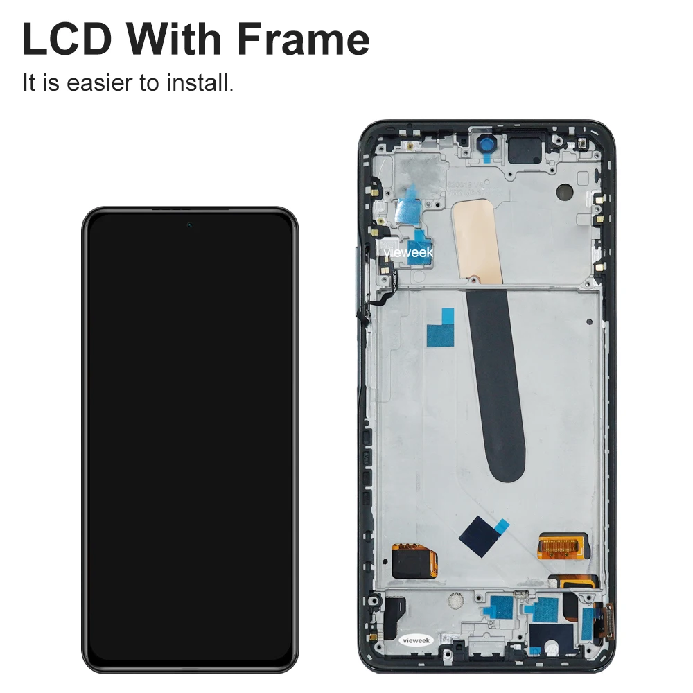 شاشة F3 AMOLED لهاتف Xiaomi Poco F3 M2012K11AG شاشة LCD تعمل باللمس محول الأرقام مع إطار لاستبدال شاشة POCO F3
