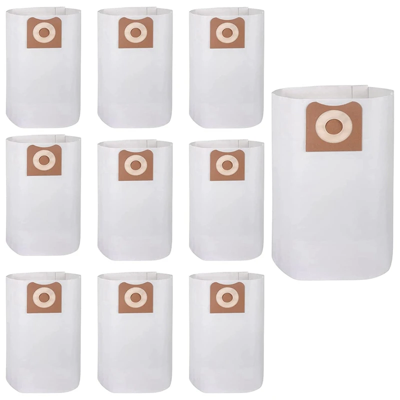 Reemplazo de bolsas de polvo de alta eficiencia para RIDGID, bolsas de filtro de vacío húmedo/Seco, 12 a 16 galones, VF3502