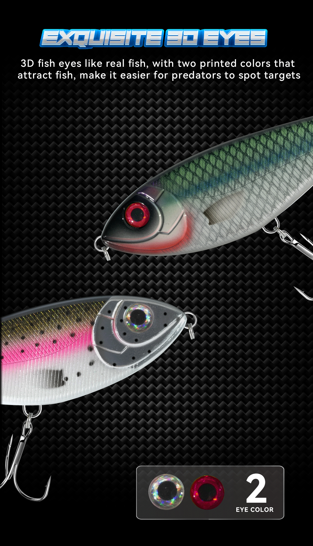 10 cm 27 g 12 cm 33 g Langsam sinkende VIB Neue Jerkbait Angelköder Stille Köder Hechtköder Künstliche Wobbler Pesca Leurre Barsch – Detail 3