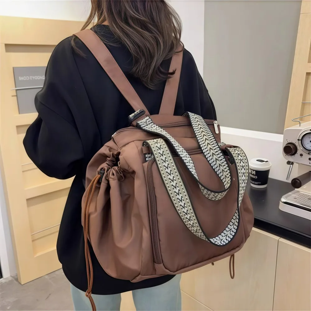 

Multifunctional Travel Storage Bag Cradle Design Lightweight Women's Backpack Durable Waterproof Mommy Bag Mother Baby Outing