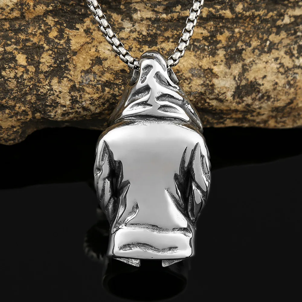 Dark wind assassin cape titanium steel pendant retro domineering hundred men's stainless steel necklace