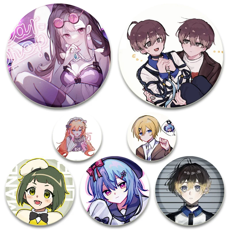 Milgram Anime Brooches Shidou Kirisaki Es Haruka Sakurai Yuno Kashiki Fuuta Kajiyama Mu Kusunoki Cartoon Badge Handmade Pins