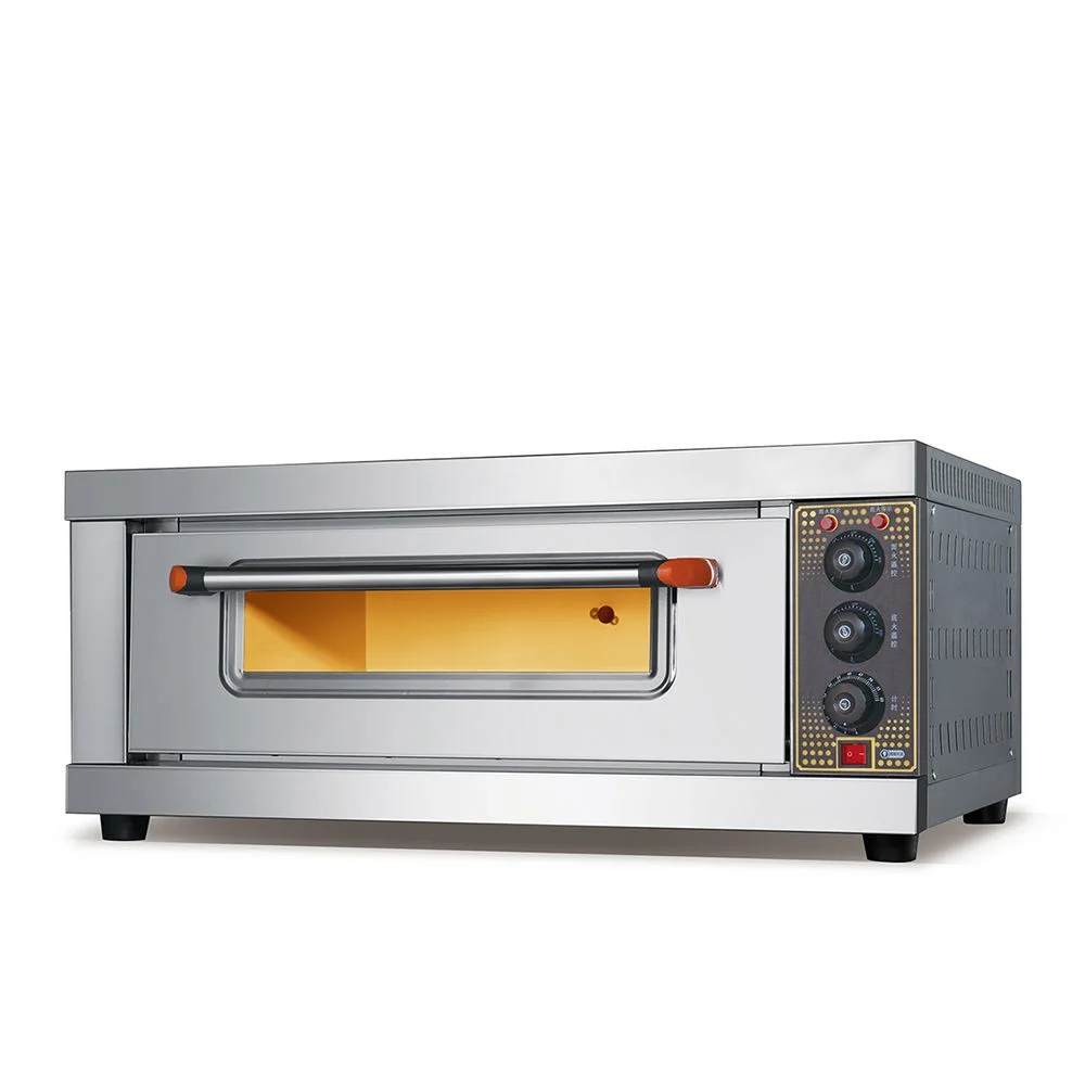 Commercial bakery machinery electric oven Bakery equipment economic pizza oven industrial baking deck oven 1 deck 1 tray on sale