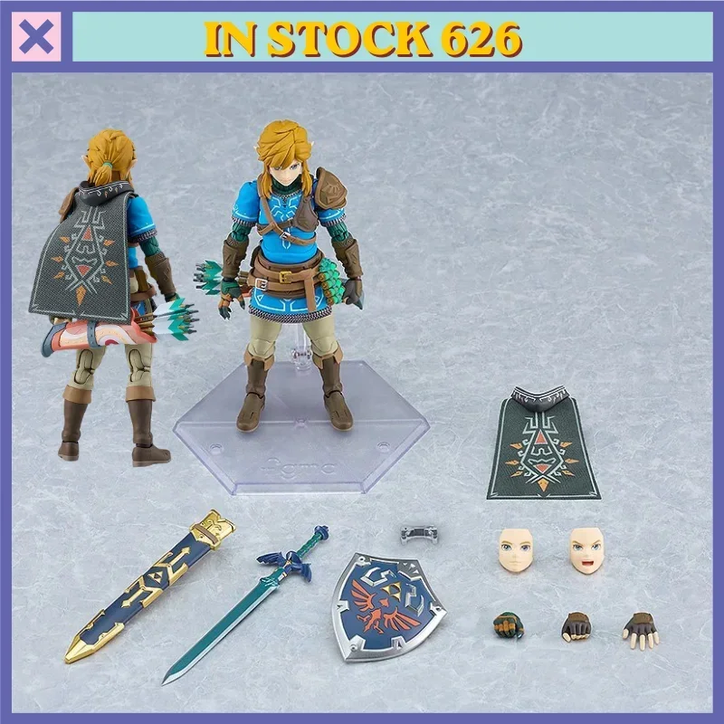 Link Figma 626 Deluxe Action Figure The Legend of Zelda TOTK BOTW Collectible Model for Game Fans