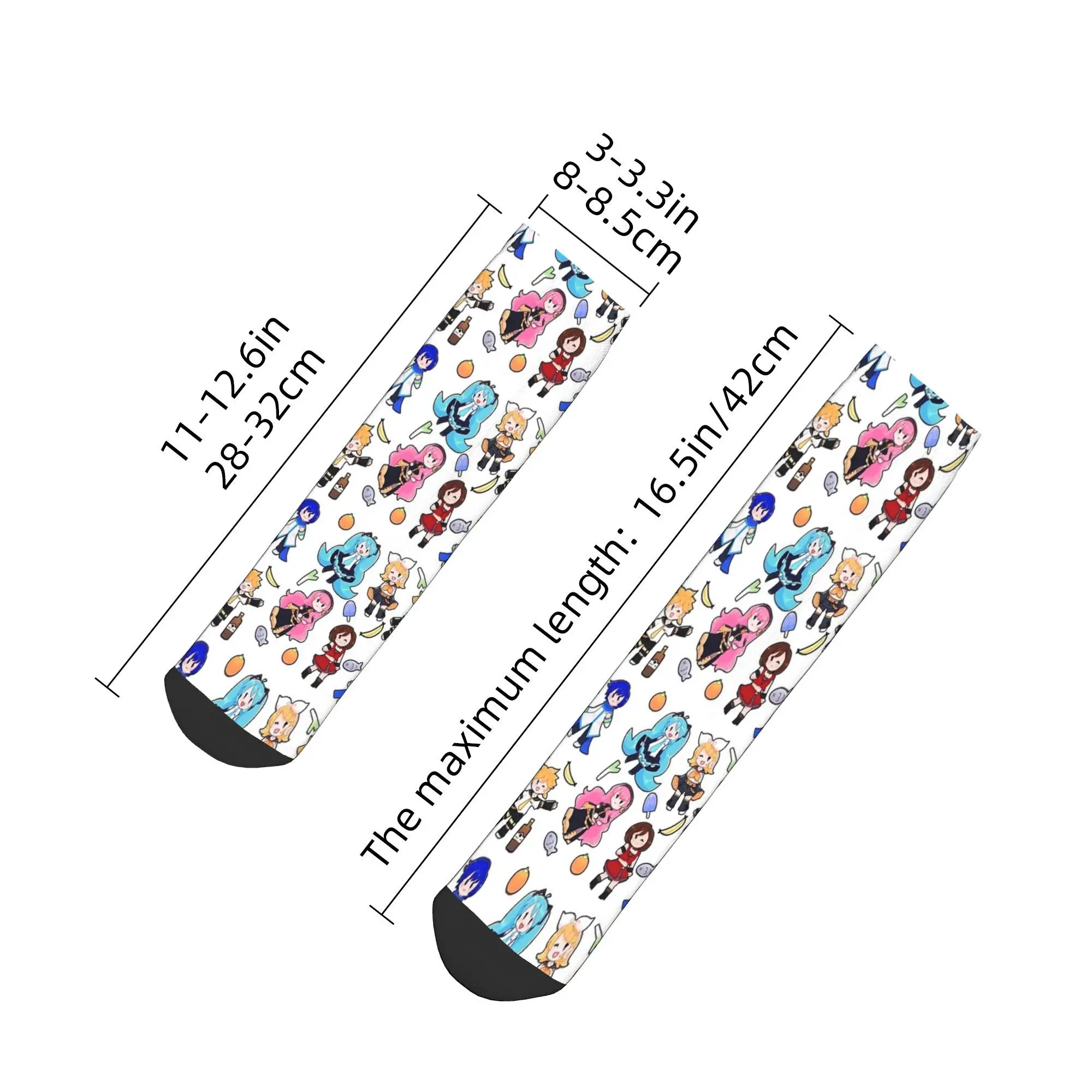 Caos di chibi vocaloidi! Calzini Harajuku Calze di alta qualità Calzini per tutte le stagioni Accessori per regalo di compleanno unisex