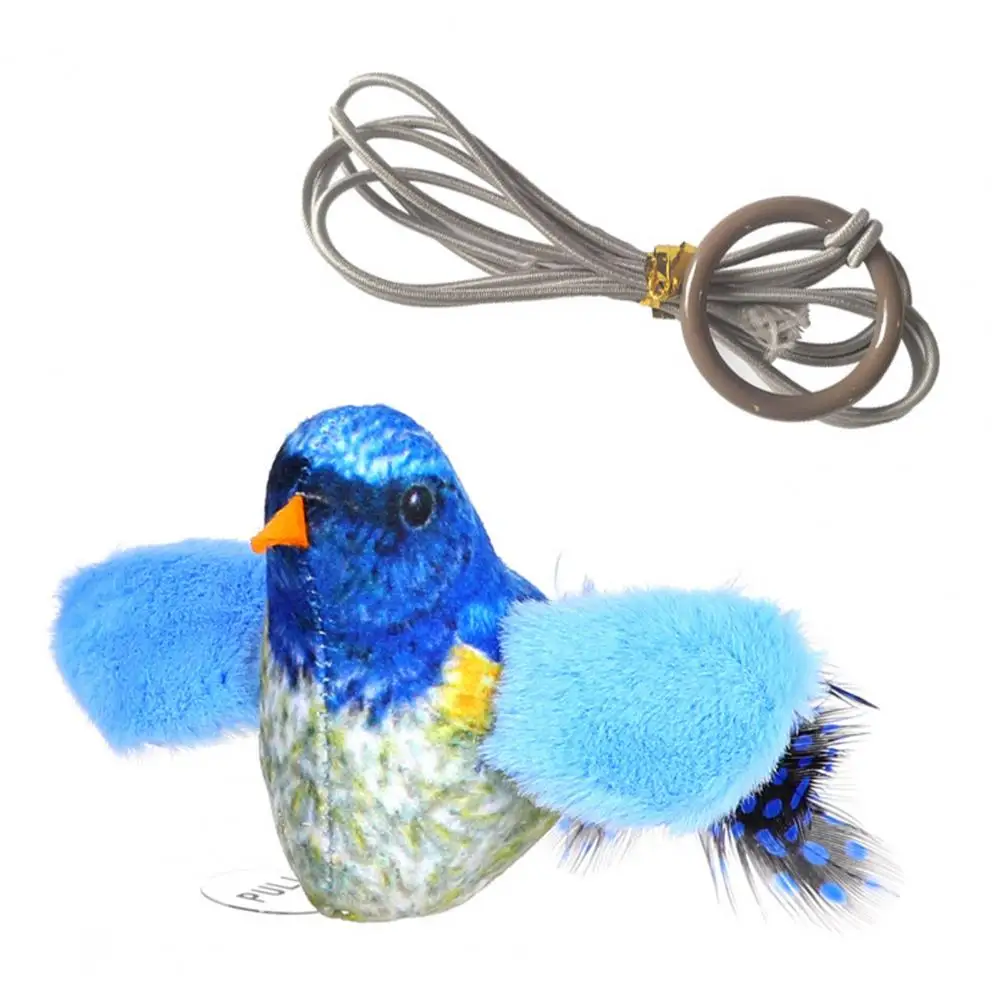 

Cat Toys Interactive Built-in Sound Simulation Bird Plush Teaser Hunting Instinct Cat Toys Interactive Toys for Indoor