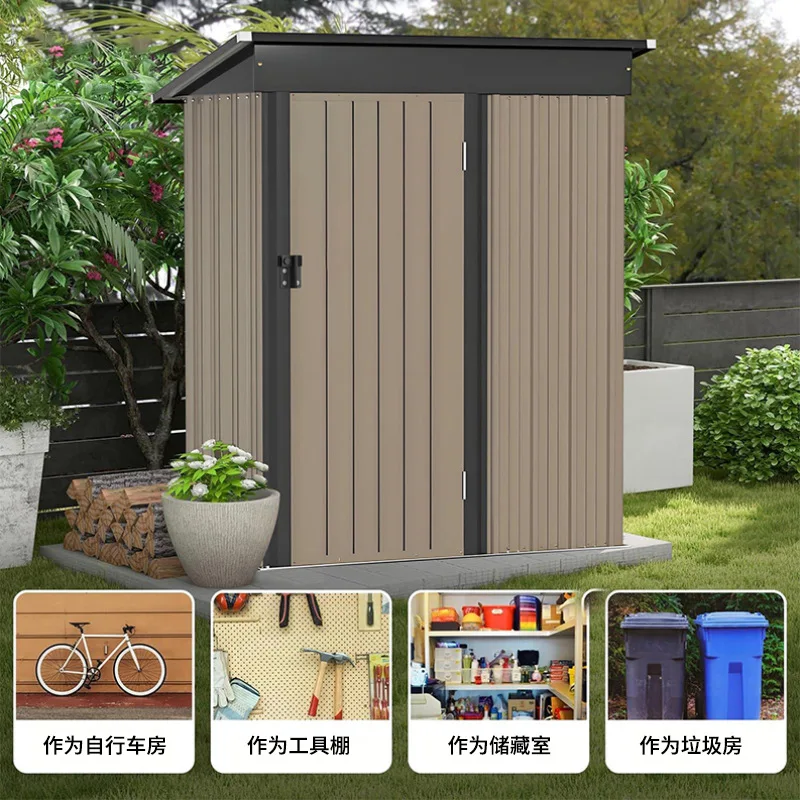 Outdoor tool room courtyard outdoor garden simple yard utility room storage room mobile activity tin utility house
