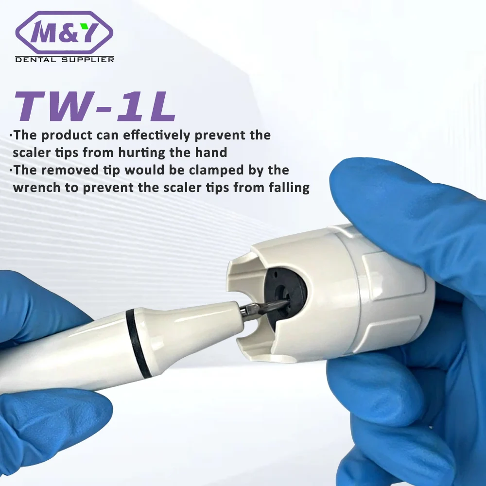 Dental TW-1L Ultrasonic Scaler Torque Wrench Safety Removal Tool for Securing Scaler Tips