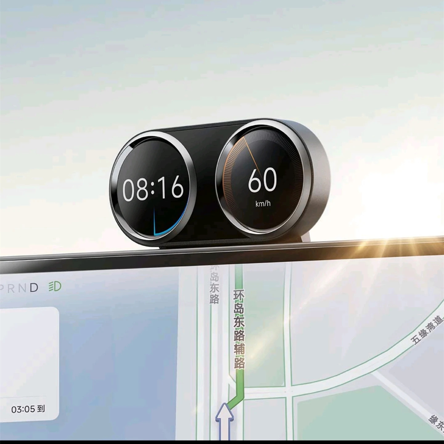 Car Expand Magnetic Dual Gauge for XIAOMI SU7 YU7 GT SKYNOMAD N70 N90 Multi Functional‌ Car Magnetic Monitor HUD Dashboard