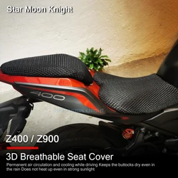 가와사키 Z900 Z400 Z 900 Z 400 뒷좌석 쿨 카울 쿠션 패드 커버 네트, 3D 메쉬 방수 보호대 오토바이 액세서리