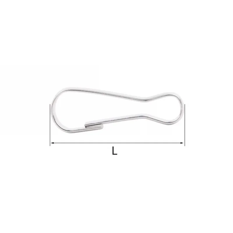 304 Stianless Steel Snap Spring Clip Hooks Rings Keychain Lanyards Zipper Hanging s Keychaine Keyring Accessory