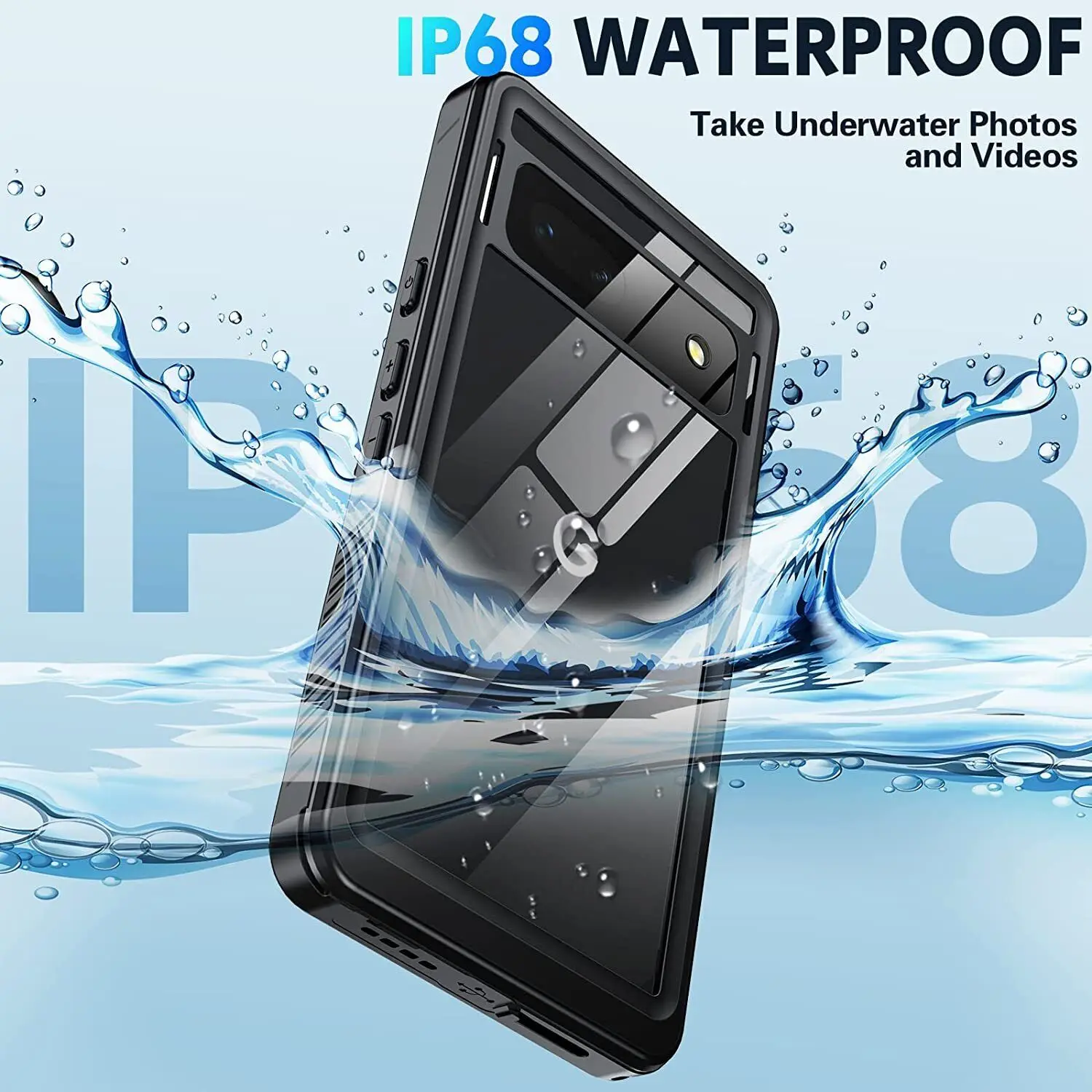 IP68 Waterproof Case for Google Pixel 9 Pro XL 8 Pro 8A Full Body Protection DustProof Diving Underwater Cover Shell Fundas