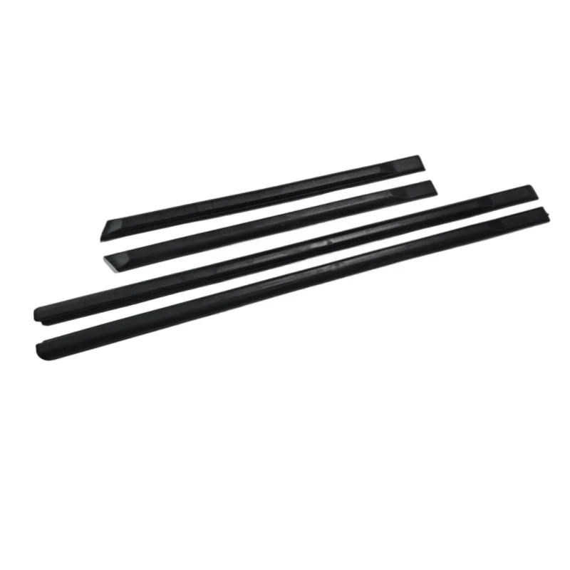 

4 PC Black Color Exterior Door Panel Side Molding Trim Set for 90 Spec Big Bumper Setup For VW Golf Jetta MK2 4 Doors Model ONLY