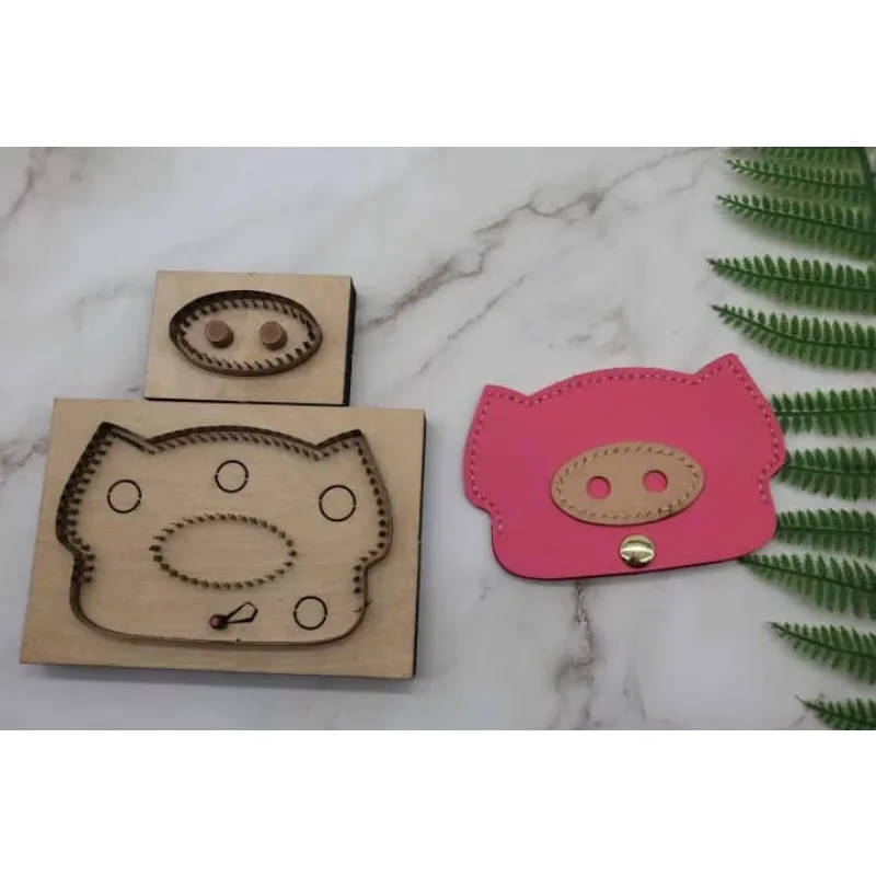 

Handmade leather knife mold Laser knife mold custom McDull card package knife pig pig card cutter die