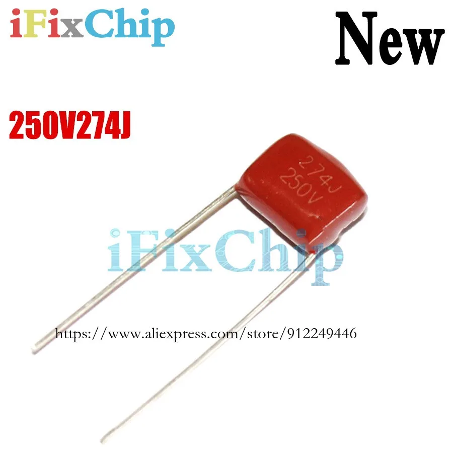 10 шт./лот 250V274J 0,27 мкФ 270NF шаг 10 мм 274J 250 В CBB полипропиленовый пленочный конденсатор