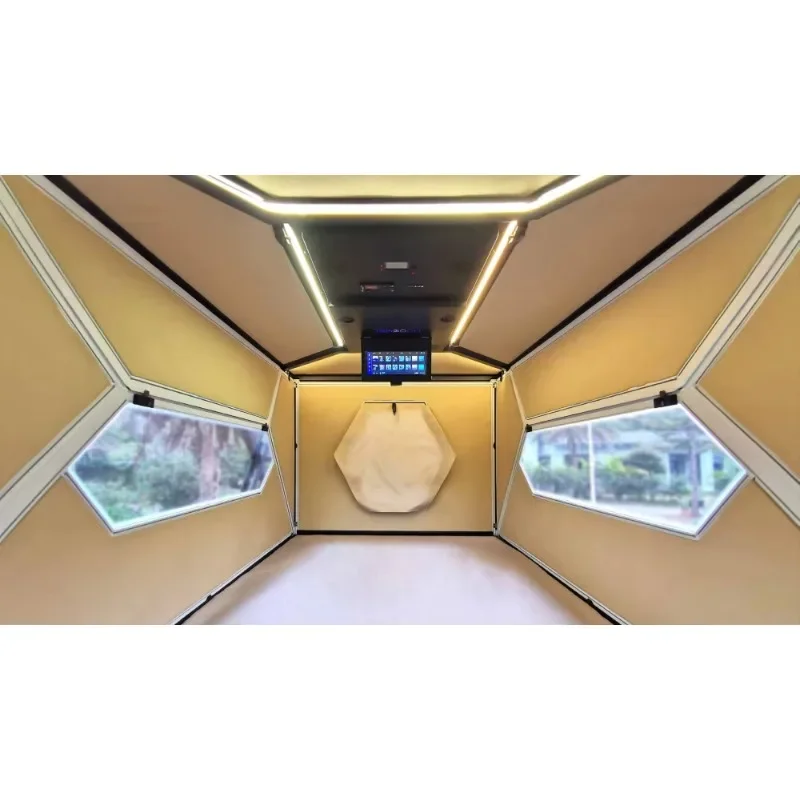 Nuovo camion esterno 600w campeggio solare camper rimorchio da viaggio automatico in alluminio 3-4 persone tetto per auto tenda da tetto tende da tetto a guscio duro