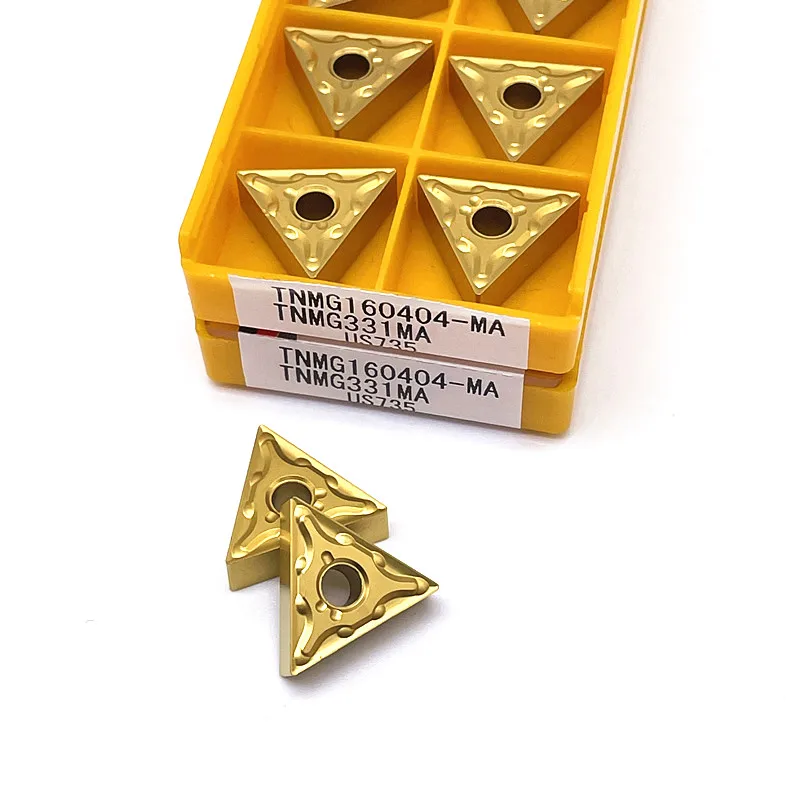 Imagem -04 - Carbide Insert External Turning Tools Lathe Cutter Peças de Aço Inoxidável Tnmg160404 Tnmg160408 ma Vp15tf Ue6020 Us735