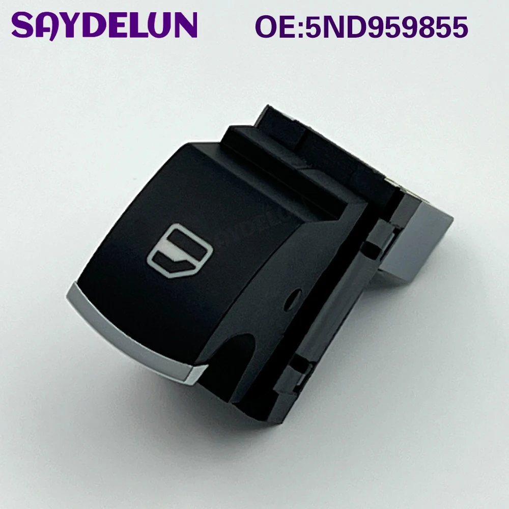 

5ND959855 5K0959855 PassengerSide Power Window Switch Single Chrome Button for VW CC PassatB7 Golf Jetta Tiguan Cars Accessories