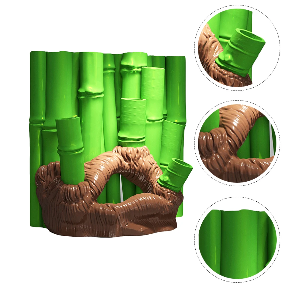 

Bamboo 3D Landscape Landscaping for Fish Tank Resin Aquarium Decoration Accessories Habitat Decorations Cave Container