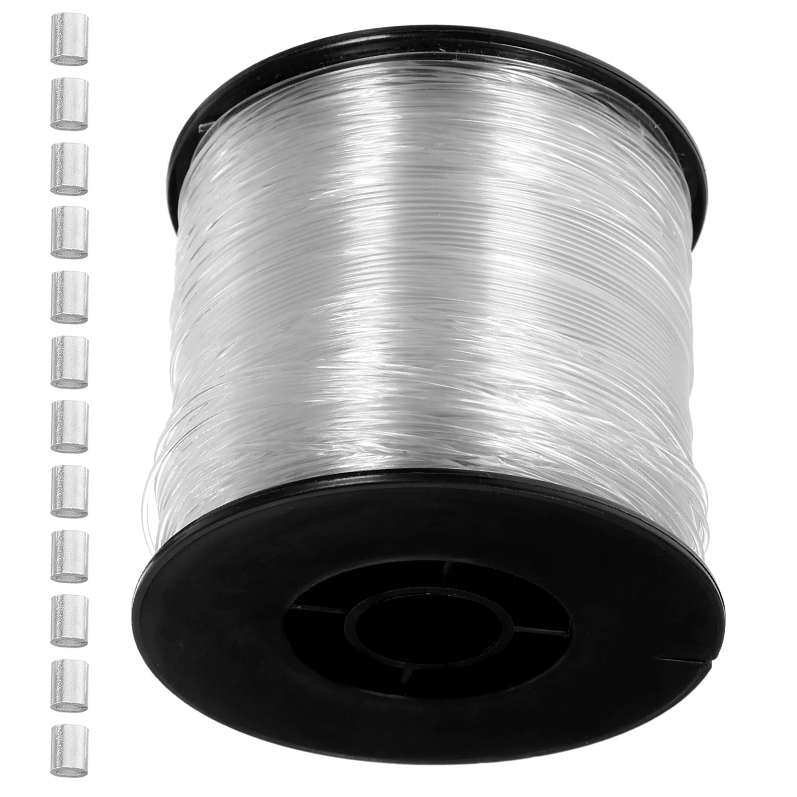 Chain Nylon Fishing Line Kit Hangers Picture Cord Rope Crimp Straps Transparent Poster