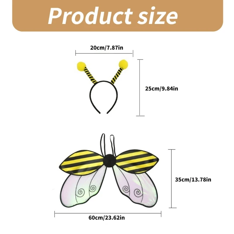 Asa joaninha com chapéu, asa inseto, asa abelha, capacete abelha, asa halloween