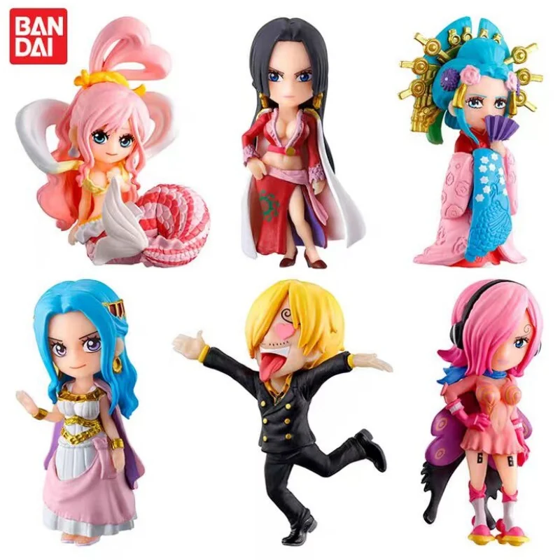 Bandai Original One Piece Devil Fruit Gashapon 05 Hancock Kozuki Hiyori Vivi Reiju Sanji Anime Action Figure Model Toy Gift