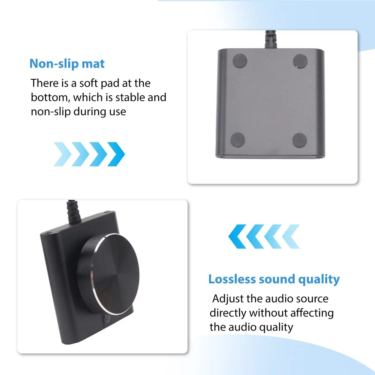 giftnew USB Volume Control Lossless PC Computer Speaker Volume Controller Knob Adjuster Digital Control with One Key Mute