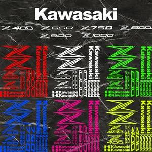 Für Kawasaki Originalaufkleber Dowaterproof Water Tasting Water Logo Weiß Z1000 Z900 Z800 Z750 Z650 Z400 Kit Kit 8 Haupt Vinylverkäufe Z650 - №6
