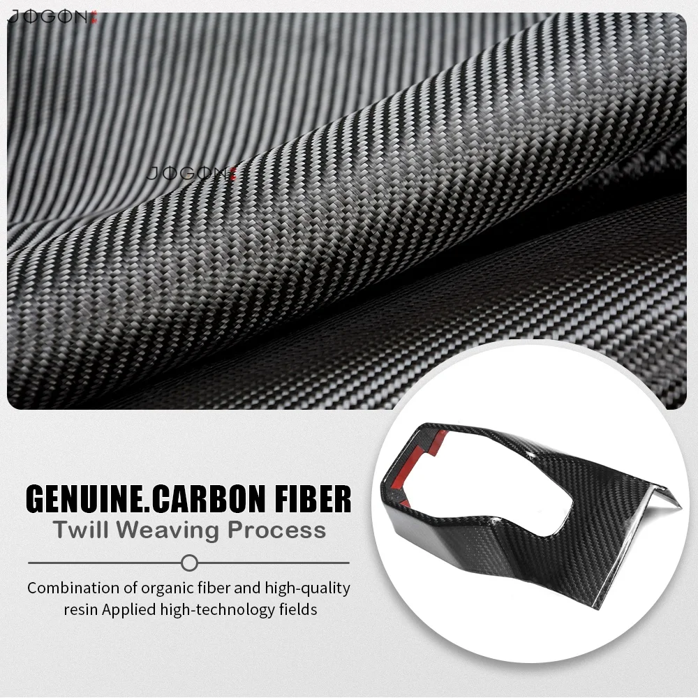 For Ford Mustang S650 Dark Horse S650 GT Ecoboost S650 2024 Up Carbon Fiber Car Interior Dashboard Side AC Vent Scoop Decoration