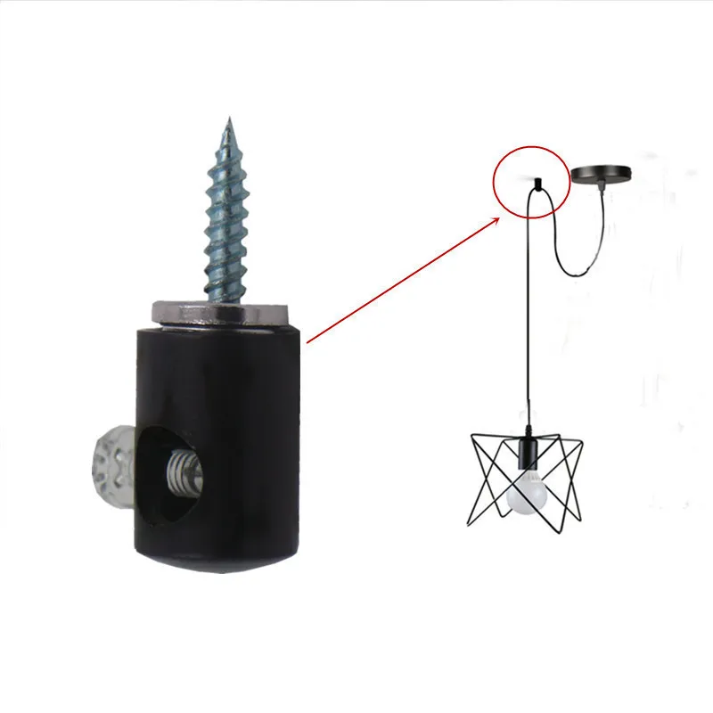 Cement Wall Fixed Wire Buckle Metal Clip Screw Pendant Light Lighting Shift Wire Buckle Positioning Buckle