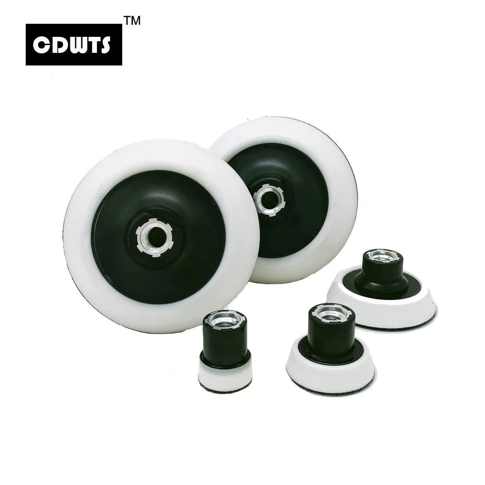 

CDWTS1/2/3/5 дюймов мягкая опорная пластина с краями для роторной полировщика 25 мм-125 мм клейкая задняя пластина на липучке для полировальных подушечек