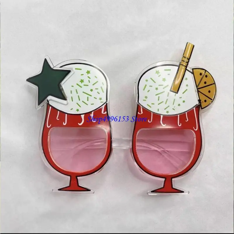 Q0KE luaus imprezowe okulary przeciwsłoneczne kieliszki do wina okulary śmieszne hawajskie szklanki dorosłych dzieci