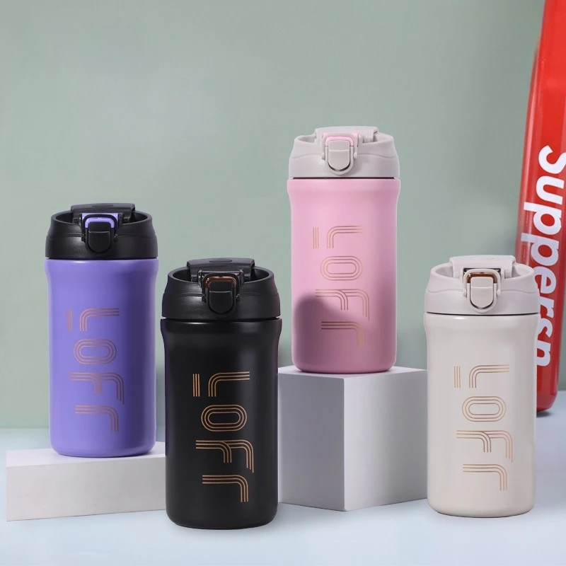 

600Ml Household Stainless Steel Thermos Cup Vacuum Outdoor Portable Double Drinking Cup Outdoor Portable Accompanying Coffee Mug