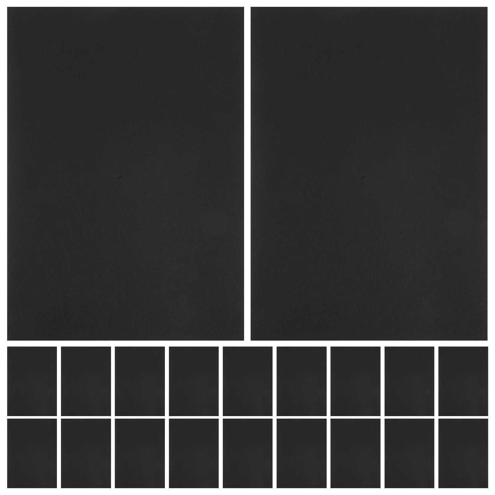 50 ورقة من ورق مخزون البطاقات السوداء 180Gsm سطح أملس قوي لصنع بطاقات القصاصات بنفسك استخدام الطباعة والدعوات