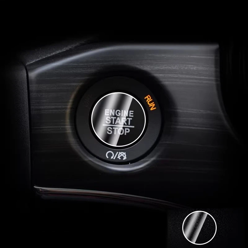 For Jeep Compass/Grand Commander/Cherokee/Wrangler/Grand Cherokee 2017-2022 Car One-click Start Button Film TPU Protective Film