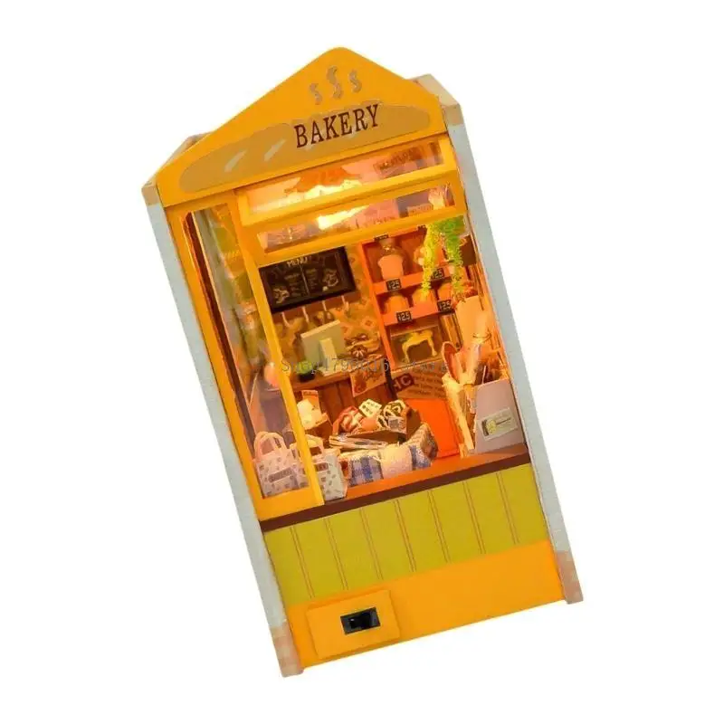 

Novelty Bakery Shop Dollhouses Bakery Shop Building Model Perfect Gift