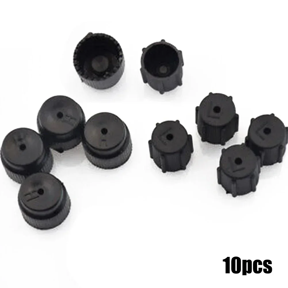 10pcs Black R134a Air Conditioning Sealing Cap High/ Low-pressure Universal Car Air Conditioner Cap Auto Accessories