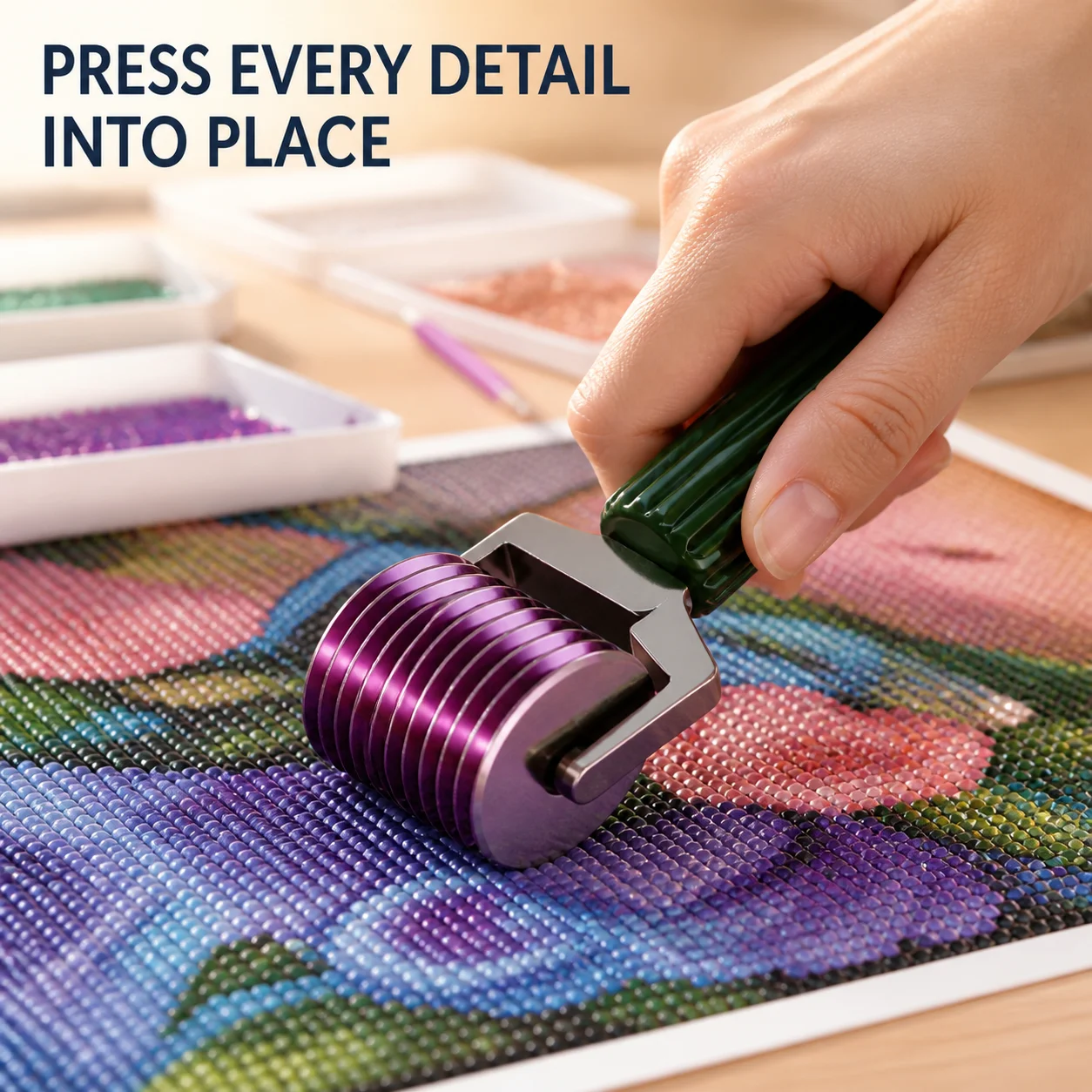 Diamond Art Roller Tool Premium 3D Print Pressure Roller for 5D Painting Pressing and Fixing Gems