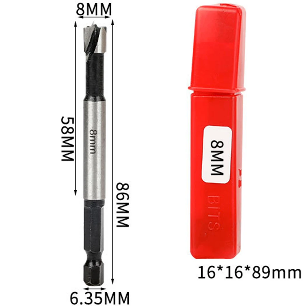 

8mm-25mm Drill Bit Hinge Boring Bit DIY Home Improvement Easy To Install Low Cutting Resistance For Plywood For Wood