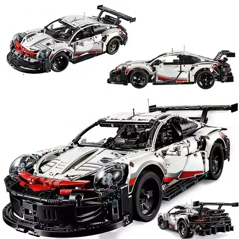 1133PCS racing car construction set featuring a high-precision supercar model, an ideal STEM mechanical toy gift for adults/Kids