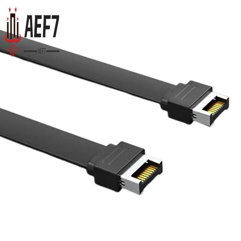 

AEF7-USB3.1 Baffle Cable 19PIN/TYPE-E To TYPE-C Front C Mother Chassis PCI Bit 10Gbps Short Flat Cable A