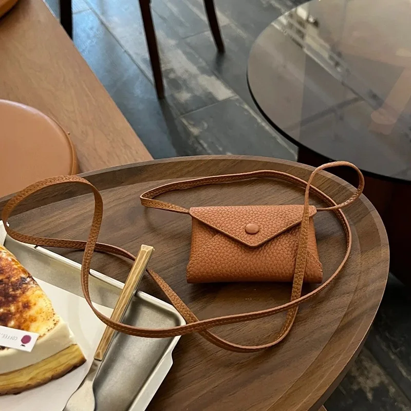 

New Waist Packs PU Leather Shoulder Bag Coin Purse Multifunctional Solid Color Fashion Mini Crossbody Bag Durable Waist Bag
