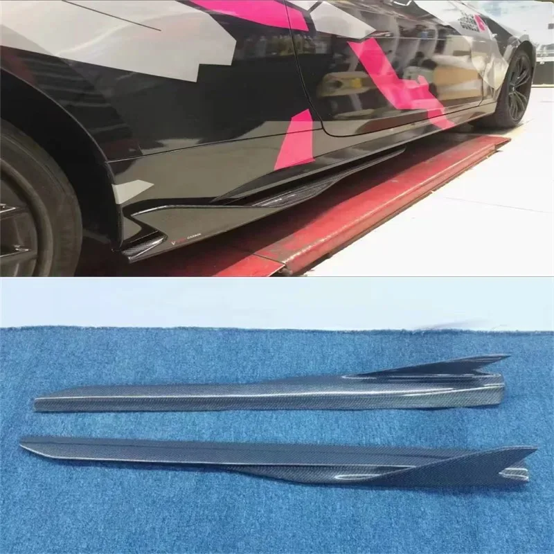 

For BMW G22 G23 G26 ReaI Carbon Fiber Side Skirts Spoiler kit