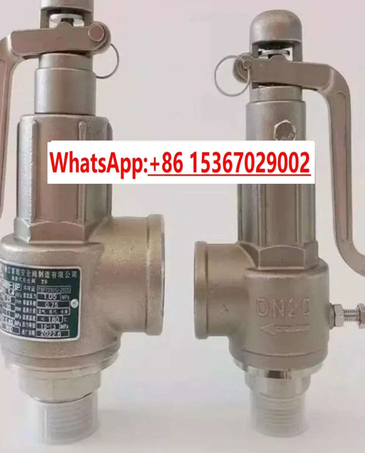 Zhejiang Fuchao stainless steel medical safety valve A28W-16P gas storage tank steam boiler adjustable pressure relief valve