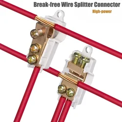 High-power T-type Connecting Terminal Wire Splitter I-type Quick Connect 1 to 2 Free of Disconnection Parallel Branch Terminals