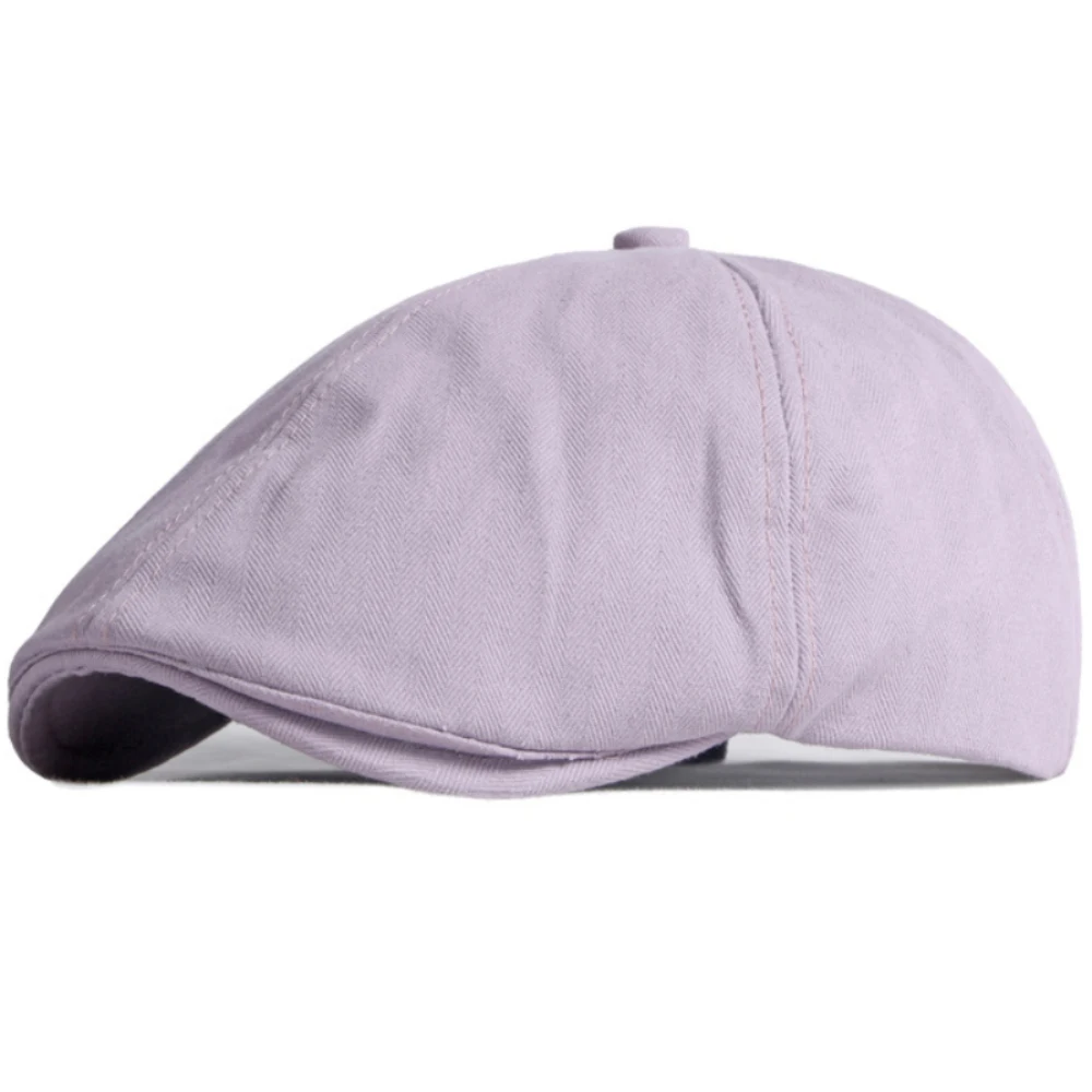 

HT4666 Berets Spring Summer 6 Panels 100% Cotton Ivy Flat Caps Vintage Artist Painter Beret Hat Male Female Octagonal Beret Cap