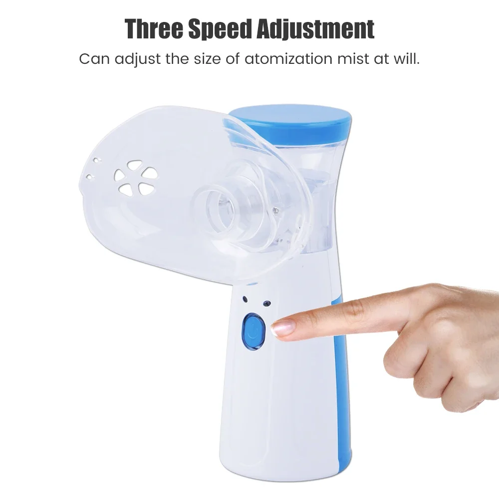 Handheld Portable Autoclean Inhale Nebulizer Mesh Atomizer Silent Inhaler Nebuliser Inhalator for Adult Kids Nebulizador