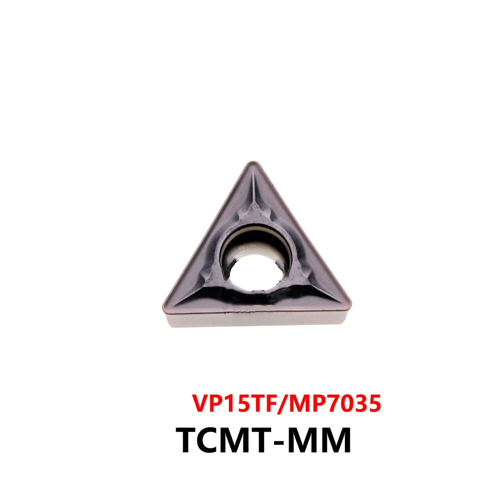 Original TCMT090204-MM TCMT090208-MM TCMT090204 TCMT110204 TCMT110208 MM VP15TF MP7035 Carbide Inserts CNC Lathe Cutter TCMT Bar